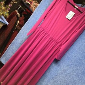 LuLaRoe Pink Maxi Dress